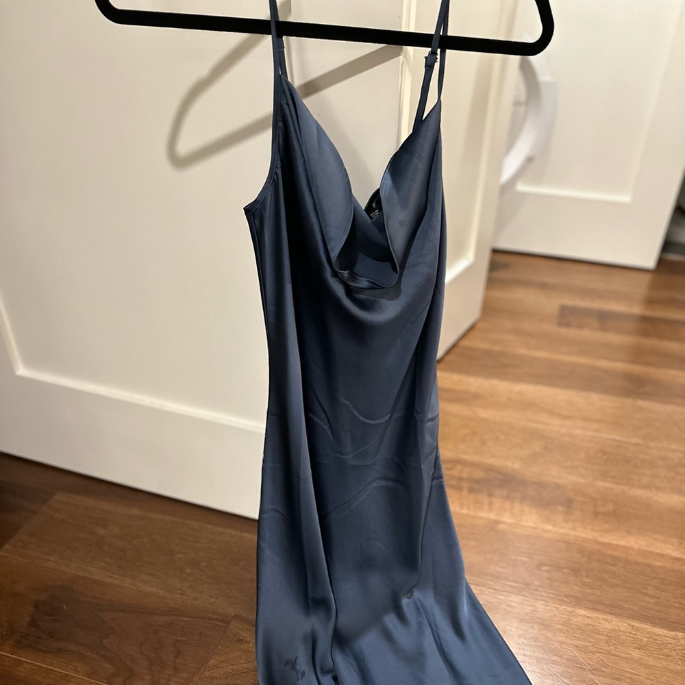 Aqua maxi dress